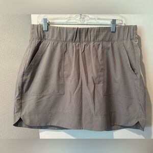 RBX Active Taupe Gray Built-In Shorts Skort High Waist Pockets Stretch XL